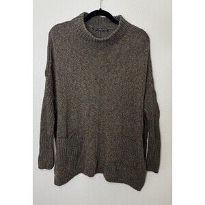 Peruvian ConnectionPima Cotton Chunky Knit Oversized MockNeck Sweater Size XS/S